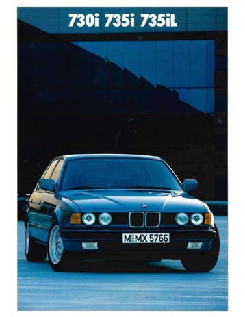 1987 BMW 7 SERIE BROCHURE NEDERLANDS, Nieuw, BMW, Author