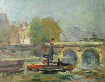 André Planson (1898-1981) - Vapeur sur la Seine