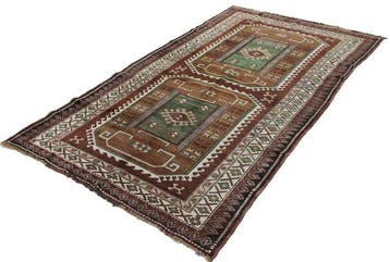 Kars Kazak - Vloerkleed - 244 cm - 135 cm - Naturfarben, Nieuw