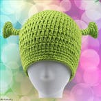 Shrek muts unisex gebreid, one size, Verzenden, Nieuw