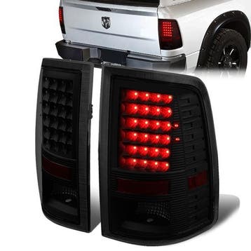 SK-Import Achterlicht LED Black Housing Smoke Dodge Ram, Auto-onderdelen, Ophalen of Verzenden, Nieuw, Dodge