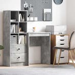 vidaXL Bureau Beton Grijs 60 x 40 x 76 cm, Verzenden, Nieuw