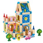 Ecotoys 128-delige houten constructie blokken voor het, Kinderen en Baby's, Speelgoed | Houten speelgoed, Ophalen of Verzenden