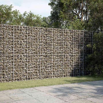 vidaXL Gabion met 3,5 mm Draad en 10x10 cm Gaas 200x20x200, Tuin en Terras, Verzenden, Nieuw, IJzer