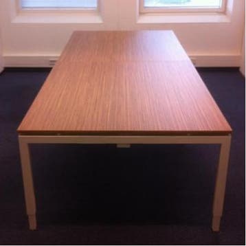 (MDK-104254) Kwadrant vergadertafel wit onderstel nieuw, Ophalen of Verzenden, Nieuw