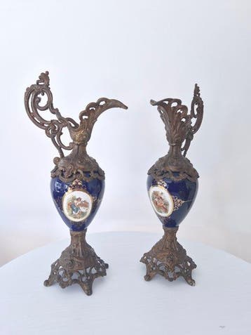 Kruik - vintage decorative ewer (pitcher vase) - Messing,