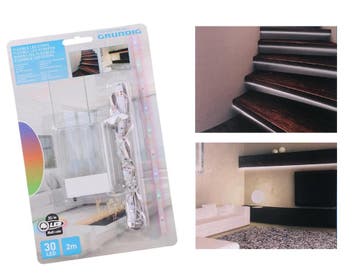 LED strip koel wit, 2 meter (30 leds / meter, IP20, op 3xAA, Ophalen of Verzenden, Nieuw