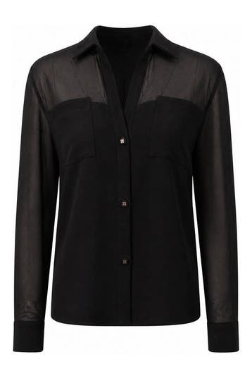 Nikkie Blouse in maat 42 Zwart, Nikkie, Verzenden, Zo goed als nieuw, Zwart