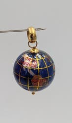 Hanger - 18 karaat Geel goud - Italy 18kt Vicenza Globe, Sieraden, Tassen en Uiterlijk, Antieke sieraden
