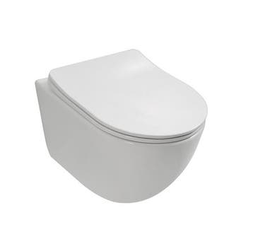 SALE - Ravius 48 - Glans wit - Toiletpot met zitting -, Ophalen of Verzenden, Nieuw