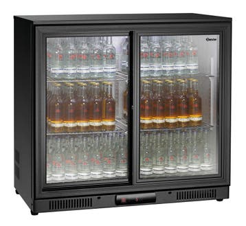 Bartscher Barkoelkast | 176L | Zwart | 2 schuifdeuren | LED-, Ophalen of Verzenden, Nieuw