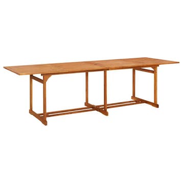 vidaXL Tuintafel 280x90x75 cm massief acaciahout, Tuin en Terras, Tuintafels, Verzenden, Nieuw, Hout