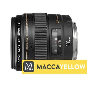 Canon EF 100mm f/2 USM met garantie, Audio, Tv en Foto, Ophalen of Verzenden, Zo goed als nieuw, Standaardlens, Ultrasone focusmotor