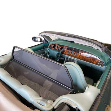 Jaguar XK (1996-2006) Cabrio windscherm Zwart windscherm op, Ophalen of Verzenden