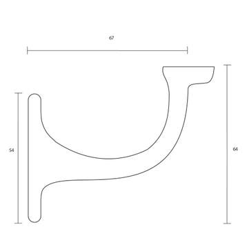 Intersteel Leuninghouder opschroevend vlak zadel - nikkel, Verzenden, Nieuw