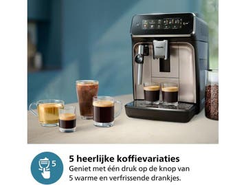 Philips 3300 Series EP3329/70 - Espressomachine - 4 Soorten, Verzenden, Zo goed als nieuw