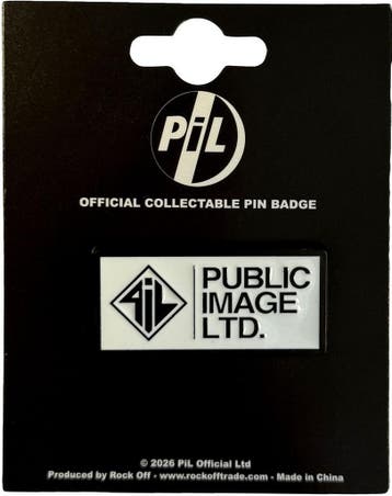 PIL Public Image Ltd New Logo Stacked Text Pin off. merch., Ophalen of Verzenden, Nieuw, Kleding