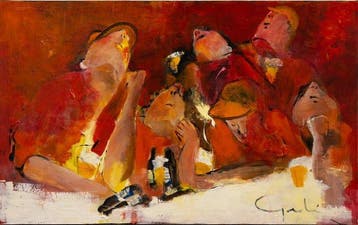 Gerdine Duijsens (1951) - At the Bar