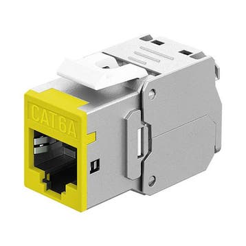 Keystone RJ45 | Goobay | Cat6a STP (Geel), Verzenden, Nieuw
