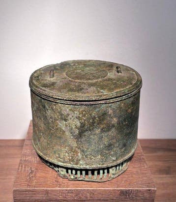 Akan bronze box - Figuur - Akan - Ghana