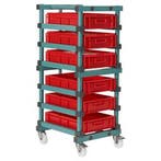 bakkenwagen EN (600x400mm) 6x120mm HorecaTraders, Zakelijke goederen, Verzenden, Nieuw in verpakking