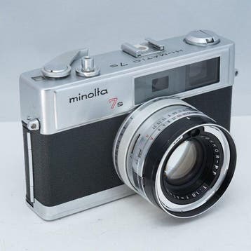 Minolta HI-MATIC 7s ROKKOR-PF 45mm F1.8 Analoge camera, Nieuw