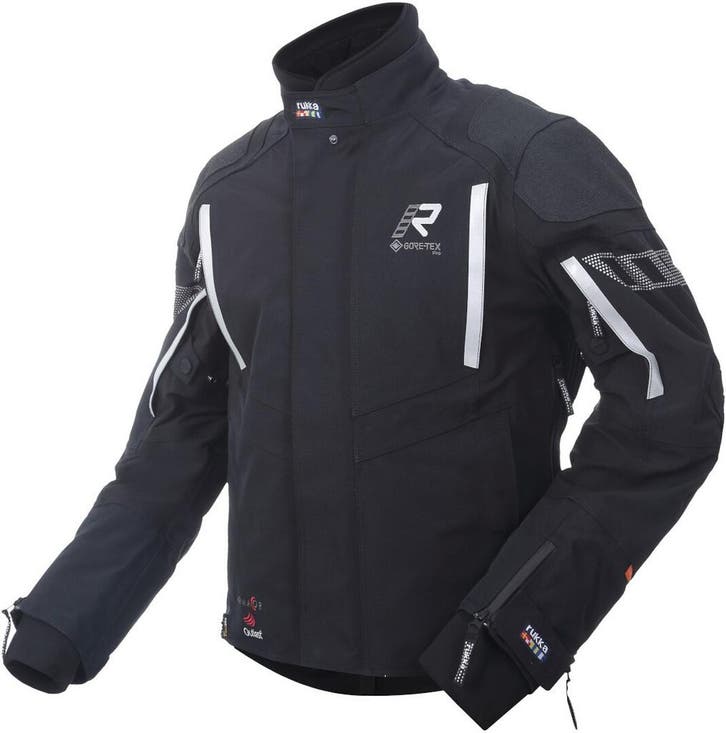 Rukka Shield-RD WP GTX Zwart Wit Textiele Motorjas, Motoren, Kleding | Motorkleding, Heren, Nieuw met kaartje, Jas | textiel, Verzenden