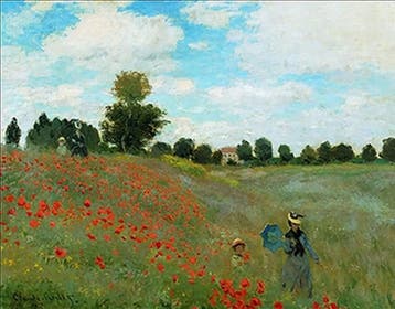 Kunstdruk Claude Monet - I papaveri 80x60cm, Verzenden, Nieuw