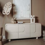 *WOONWINKEL* Tower Living Alviano Beige Dressoir Organisch 1, Huis en Inrichting, Kasten | Dressoirs, Verzenden, Nieuw