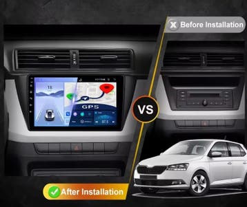 Skoda Fabia 2015-2023 android 14 navigatie apple carplay dab, Ophalen of Verzenden, Nieuw