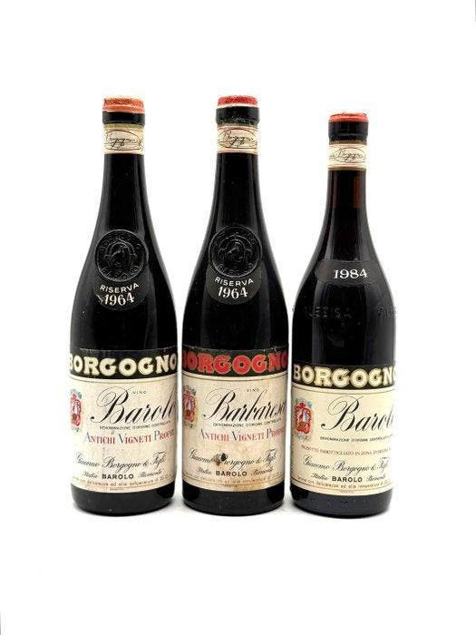 1964 Riserva, 1984 Barolo & 1964 Riserva Barbaresco, Giacomo, Verzamelen, Wijnen