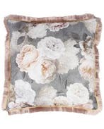 Luxe Sierkussen Linnenlook Romantic Roses, Huis en Inrichting, Nieuw, Roze, Vierkant