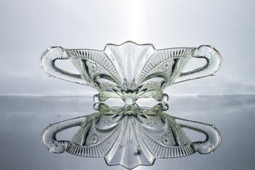 Brockwitz - Schaal - Glas - serpentenschaal