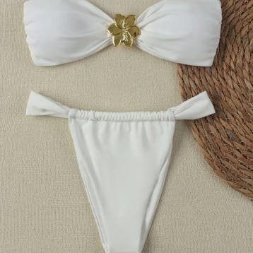 Dames Push-Up Bandeau Bikini Set met Braziliaanse Thong en G, Verzenden, Nieuw