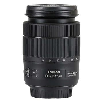 Canon EF-S 18-135mm f/3.5-5.6 IS USM met garantie, Gebruikt, Canon, Ophalen of Verzenden, Standaardlens