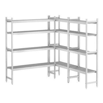 GGM Gastro | Koelcelstelling aluminium – rekkenset - L-vorm, Verzenden