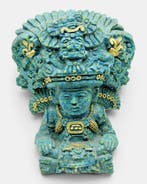 Figuur - Guerrero Azteca - 22 cm - Steen, Composiet