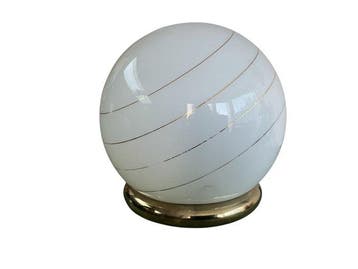 Massive - Tafellamp - Glazen bol tafellamp - Glas, Messing