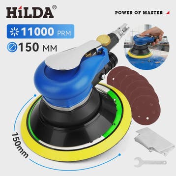 HILDA Pneumatische Excentrische Schuurmachine 150mm - Kracht, Verzenden, Nieuw