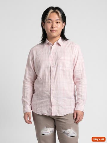 CLASSIC Elegance Casual overhemden Heren maat L Roze Vintage, Ophalen of Verzenden, Nieuw