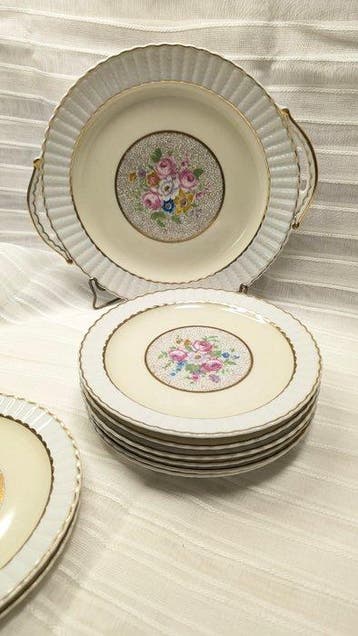 Bernardaud & Co. Limoges - Dessertservies (9) - Porselein