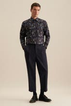 2dekans | Seidensticker Regular Fit Overhemd – 43 - Marine –, Ophalen of Verzenden, Zo goed als nieuw, Seidensticker