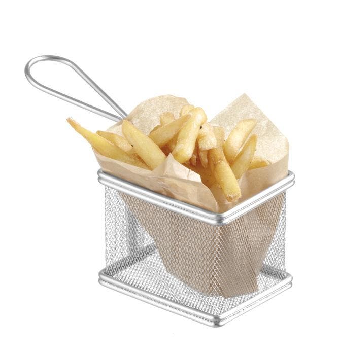 Frituurmandjes | miniaturen | stapelbaar | RVS HorecaTraders, Zakelijke goederen, Horeca | Keukenapparatuur, Verzenden