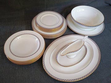 Richard Ginori - Tafelservies (22) - Beenderporselein, 24 kt