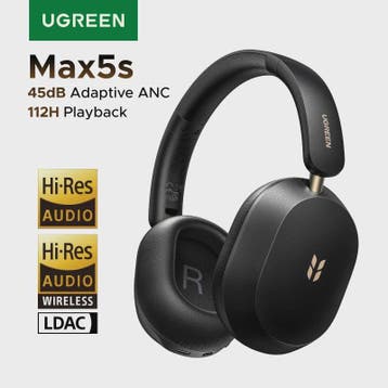 UGREEN Max5s Draadloze Over-Ear Koptelefoon met 45dB ANC & 1, Verzenden, Nieuw