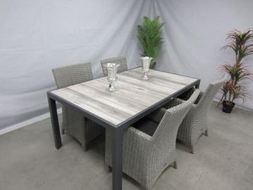 te velde tuinmeubelen amy tuinstoel met tanger tuintafel, Nieuw