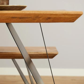 Eettafel Extense massief mangohout 240 cm naturel | Starfurn, Huis en Inrichting, Ophalen of Verzenden, Nieuw