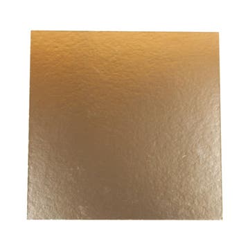 Taartkarton Vierkant Goud/Zwart 32x32cm 50st., Verzenden, Nieuw
