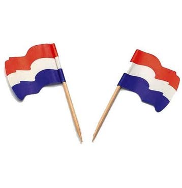 Sier Vlagprikker Nederland Wapperend 500st., Verzenden, Nieuw