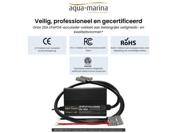 LiFePO4 Acculader 5-staps 12V 40A | 14,6V met SB50 M8 8AWG, Ophalen of Verzenden, Nieuw